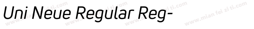 Uni Neue Regular Reg字体转换